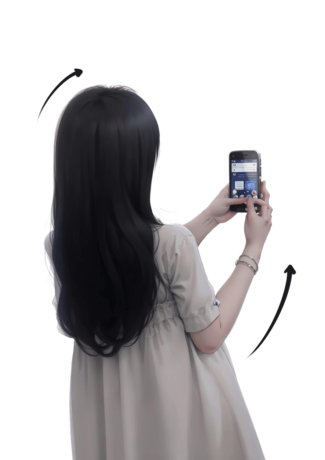 专注操作手机