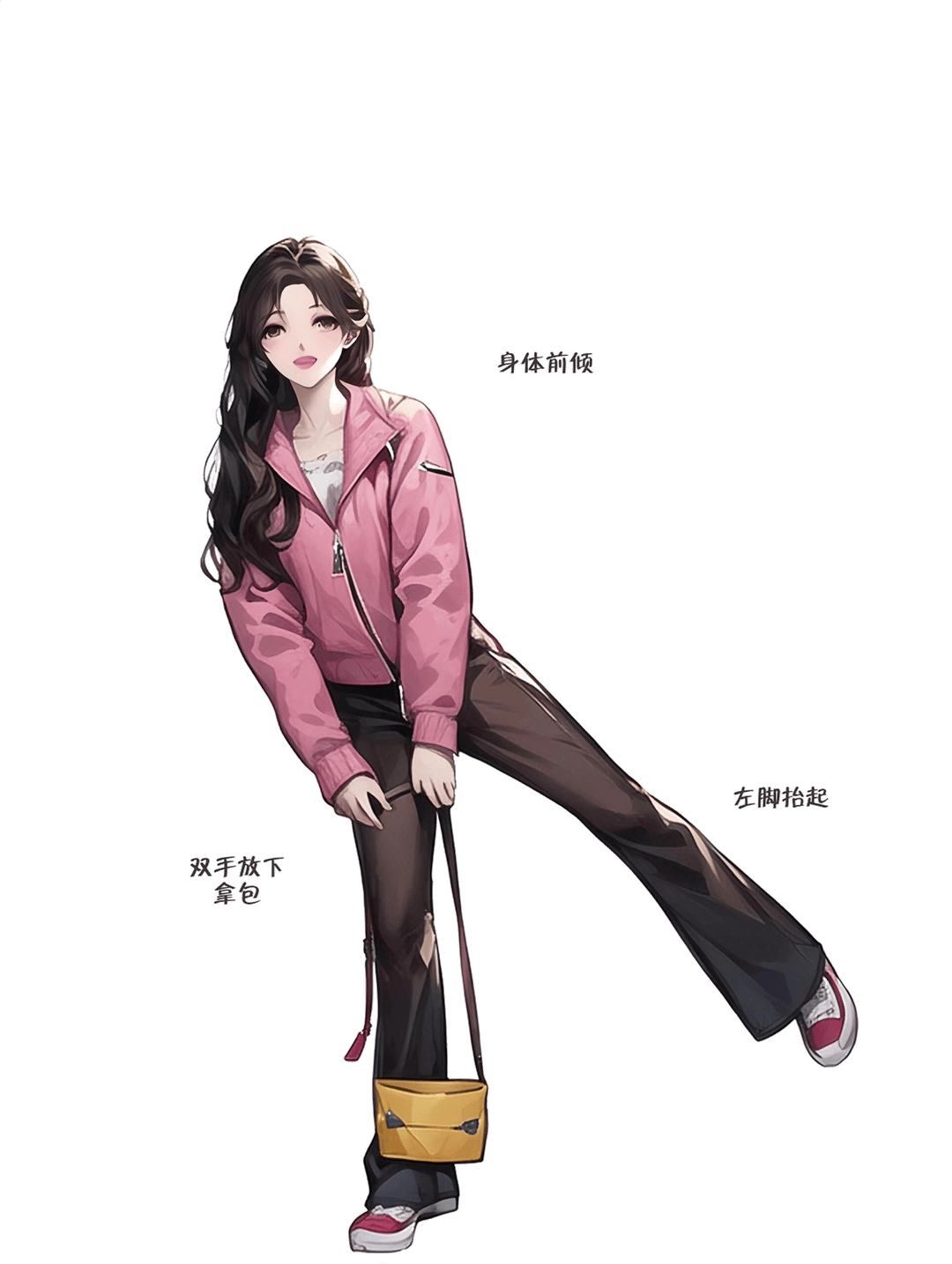 休闲侧踢拿包