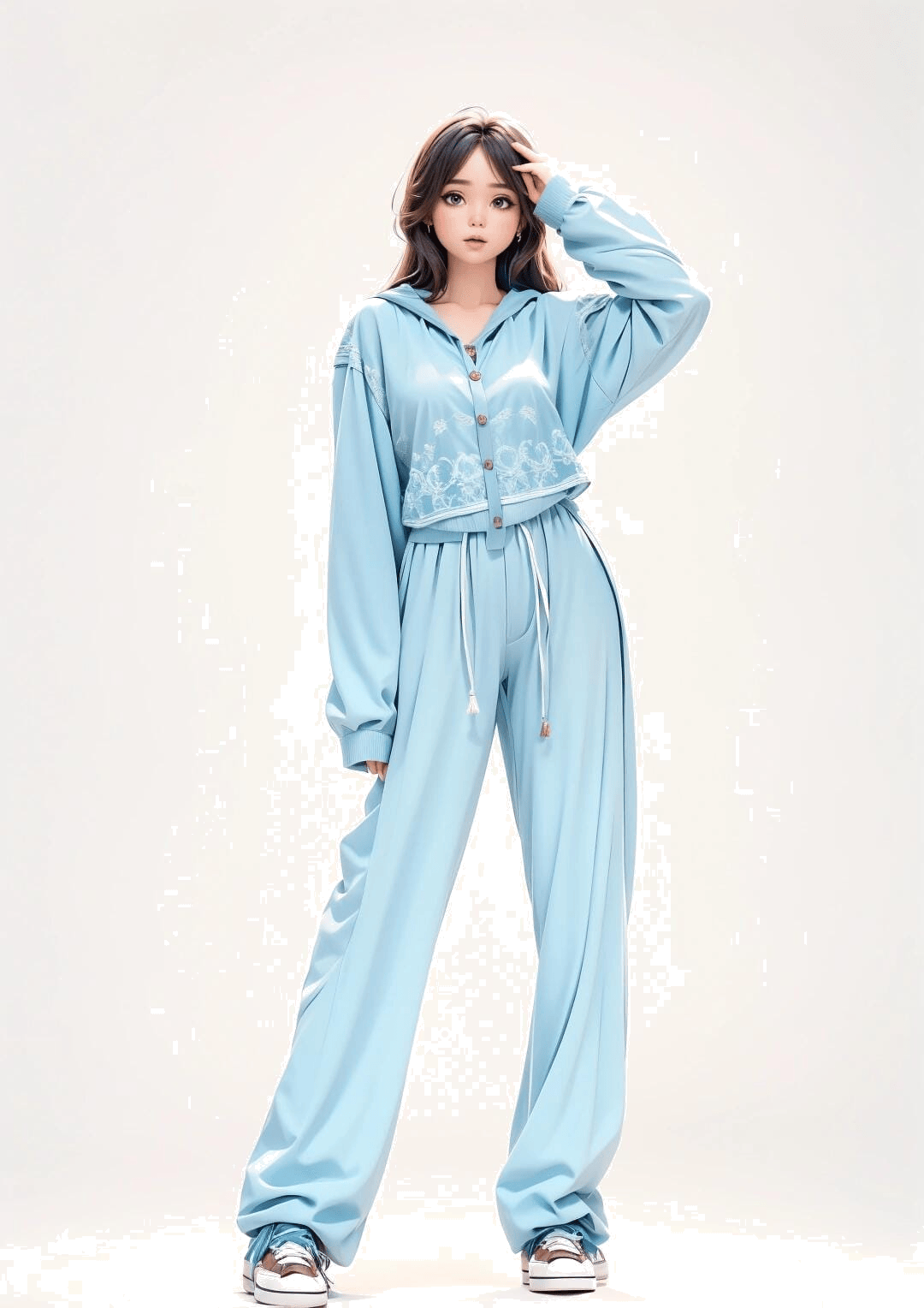 休闲站姿摆拍