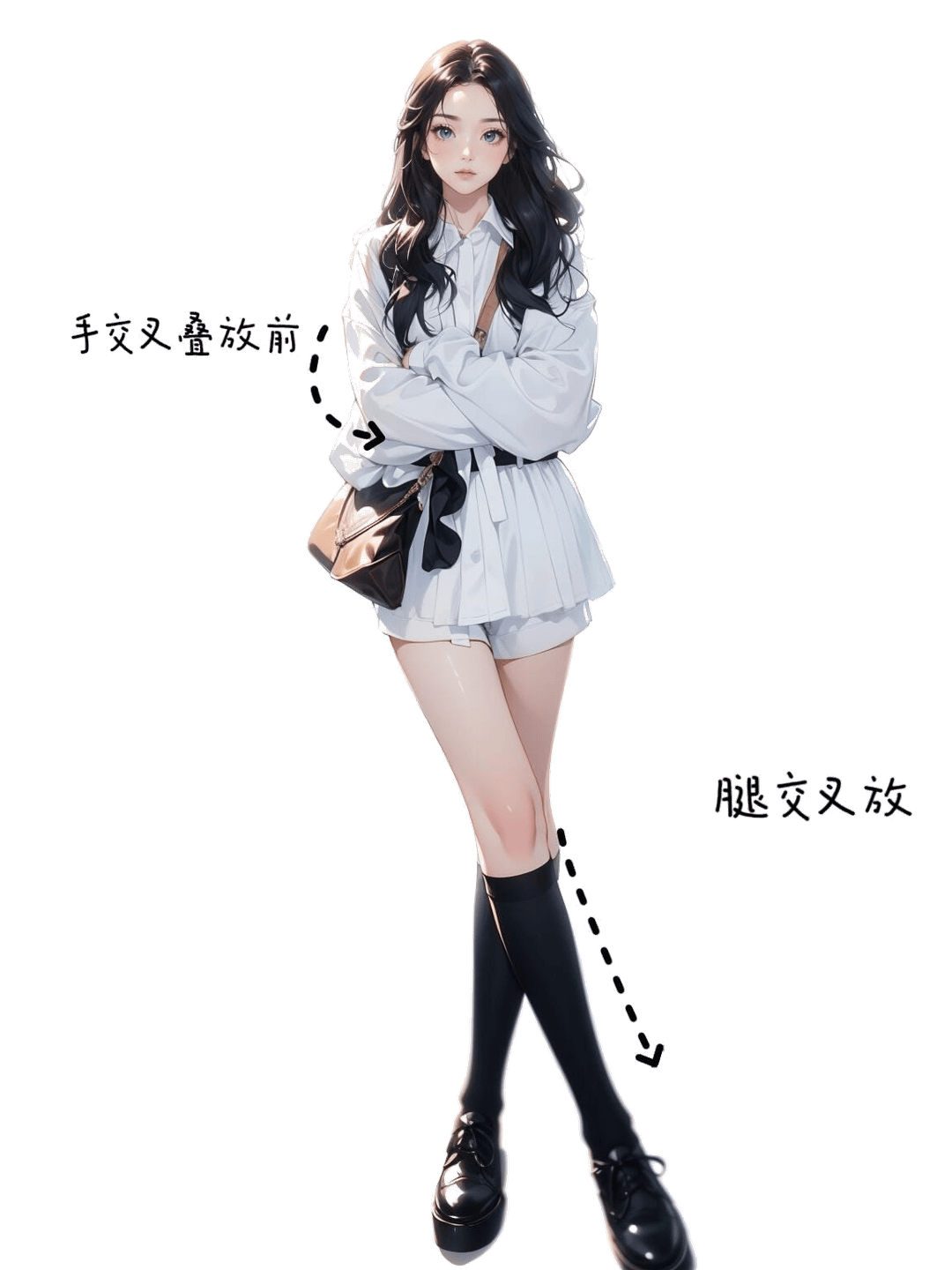 优雅交叉站姿
