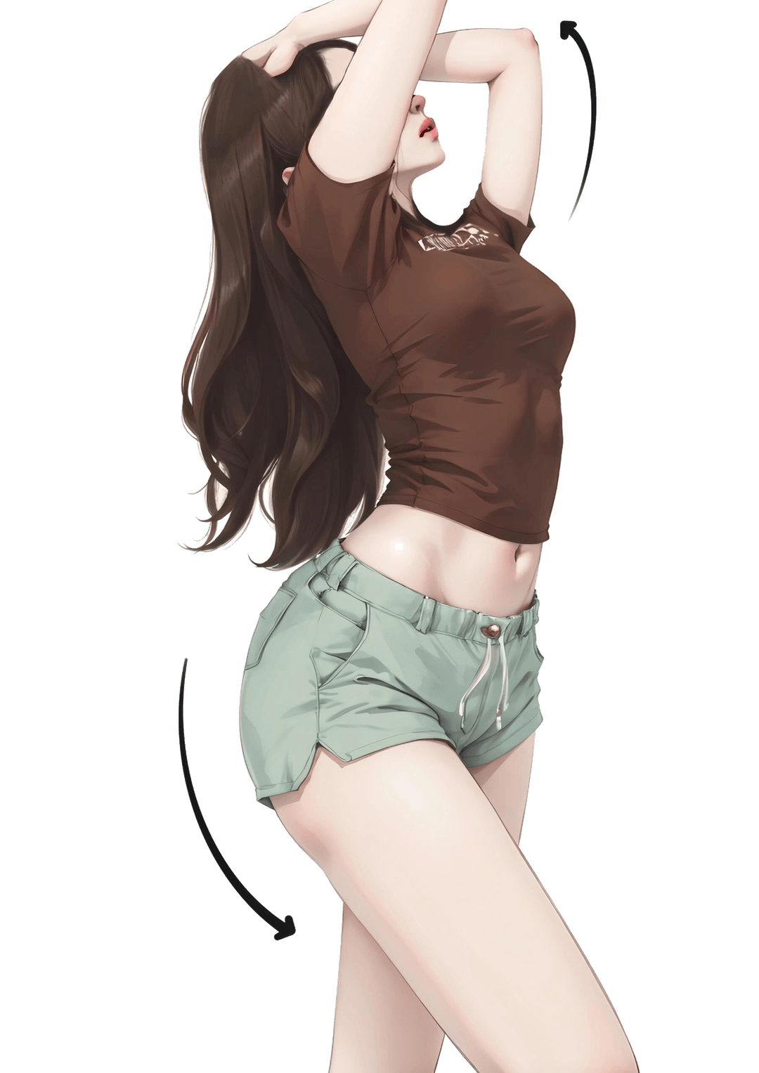 伸展后仰姿态