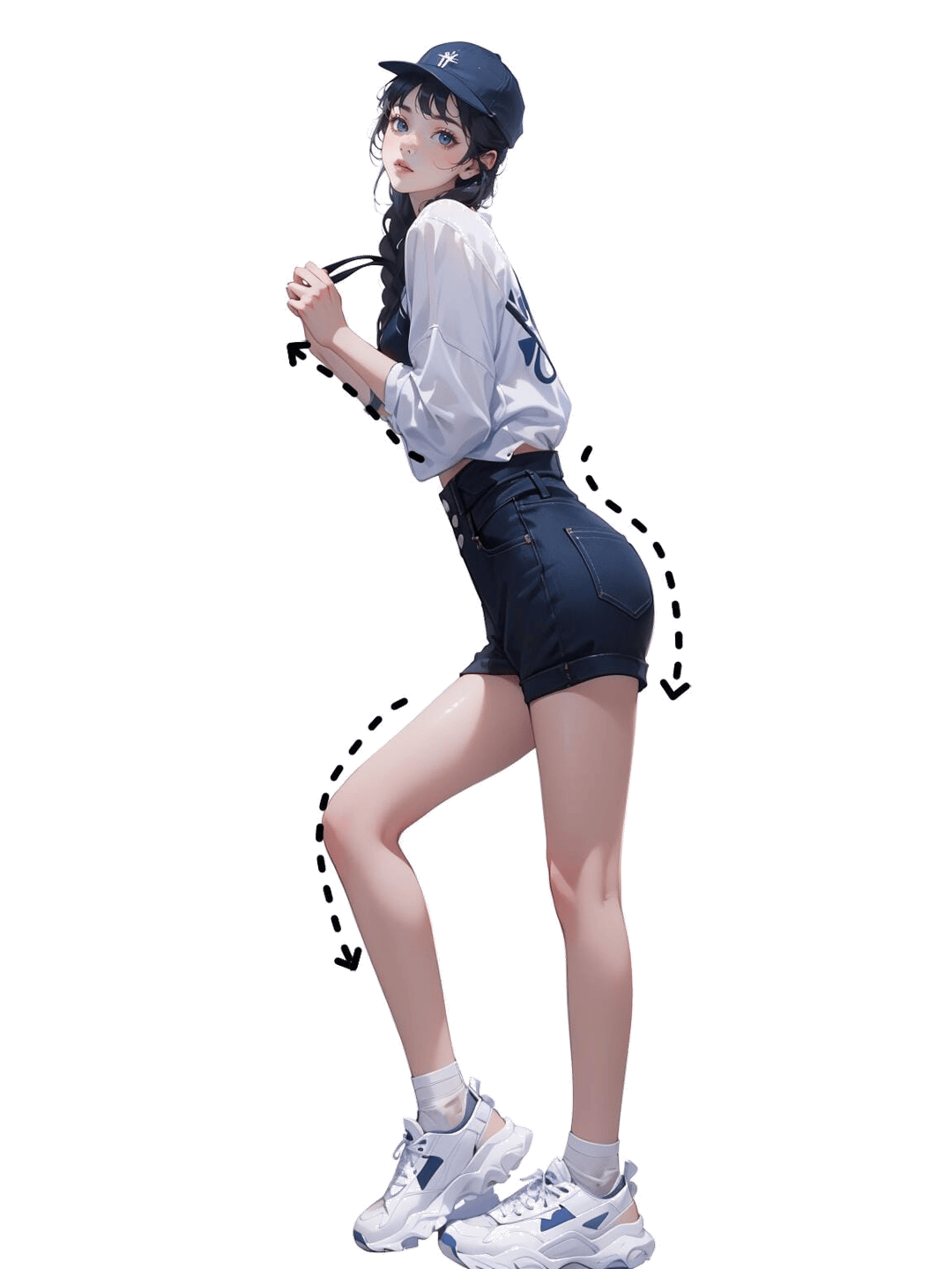 侧身回眸姿态