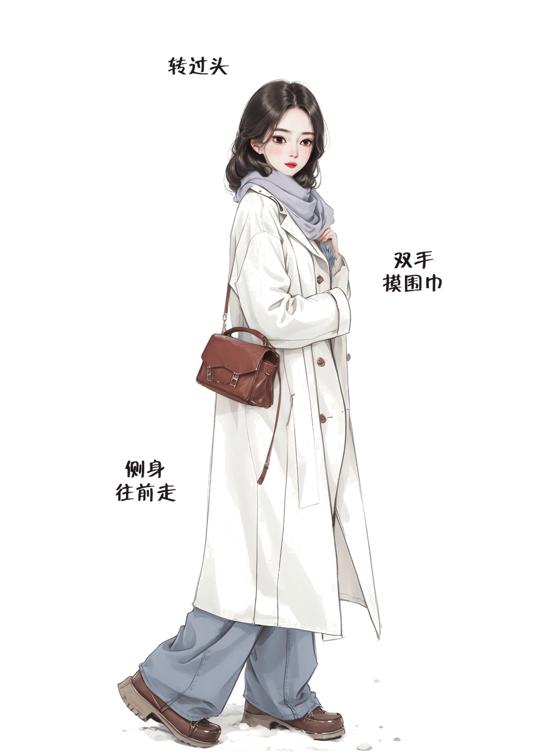 侧身回眸望