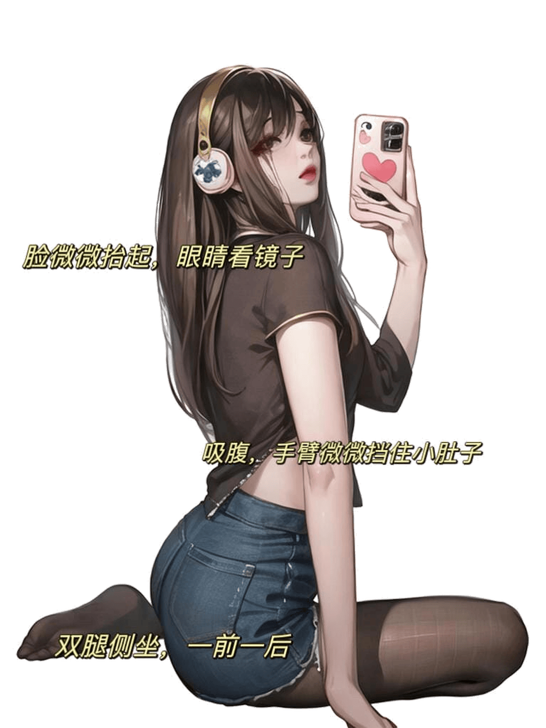 侧身回眸自拍