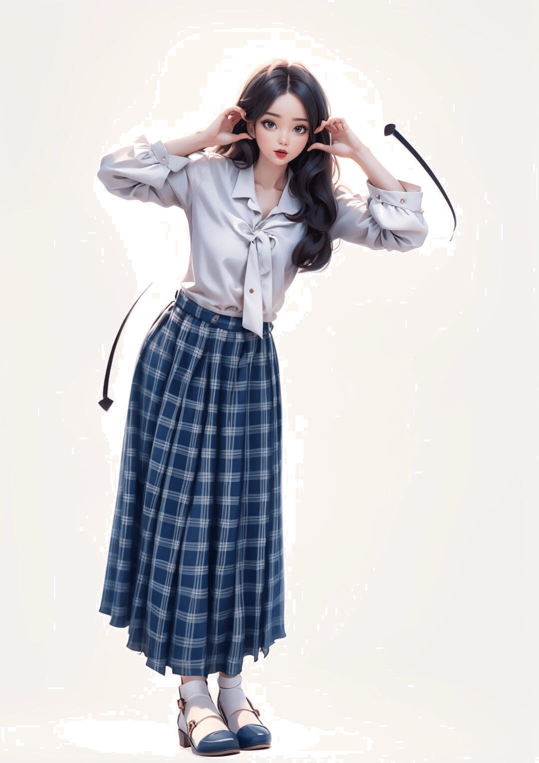 俏皮撩发造型