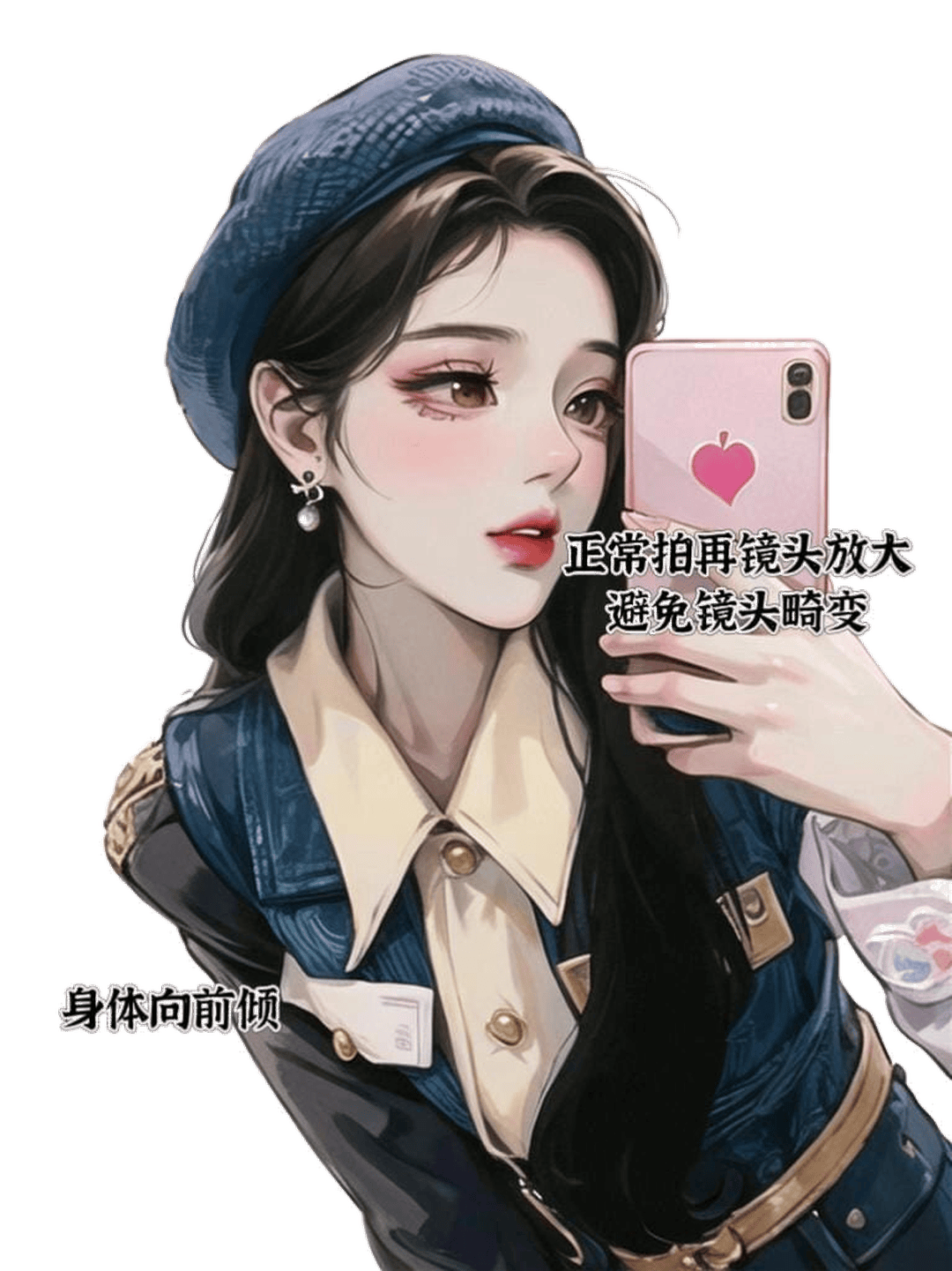 前倾时尚自拍