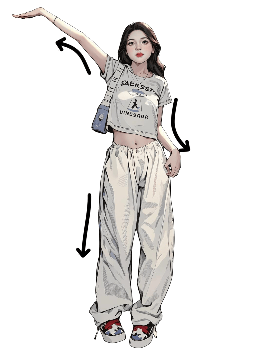 单手侧展站姿