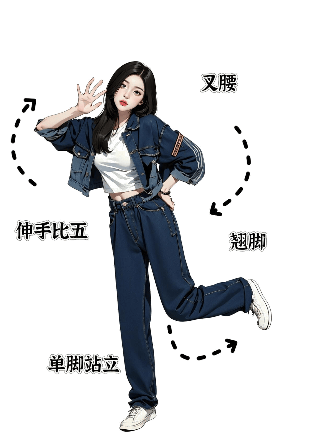 单腿站立比五