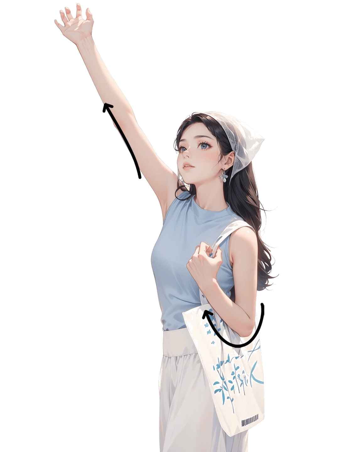 单臂高举指引