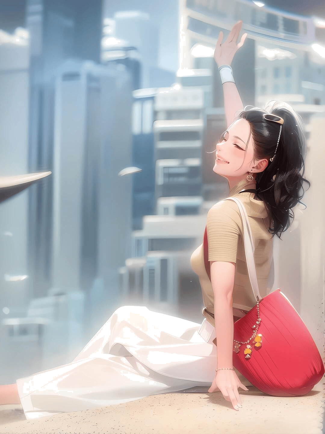 地面仰望伸展