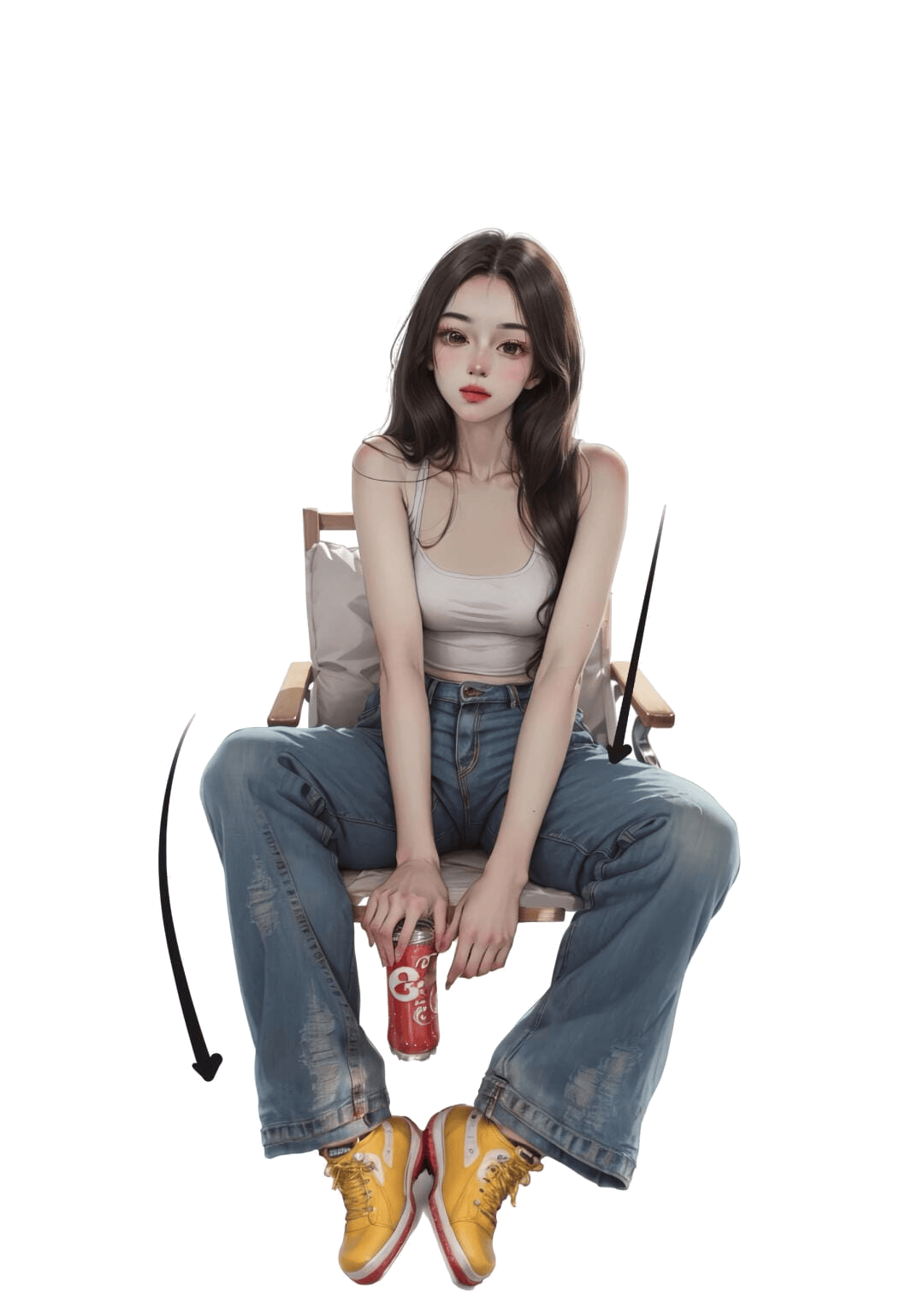 坐姿持物姿态