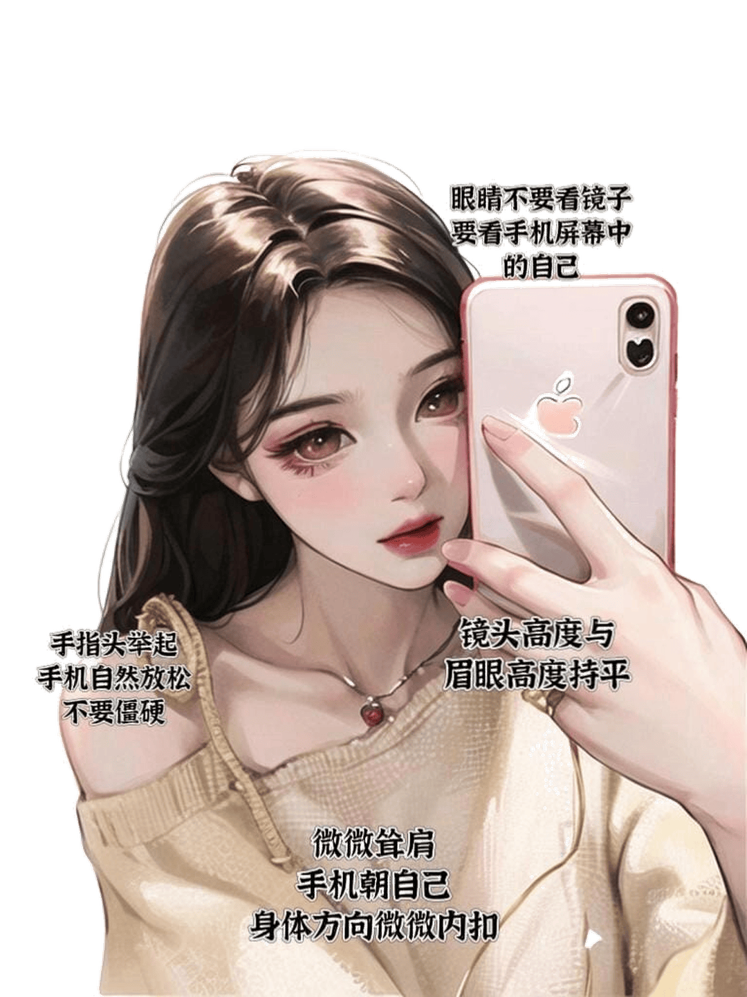 对镜自拍特写
