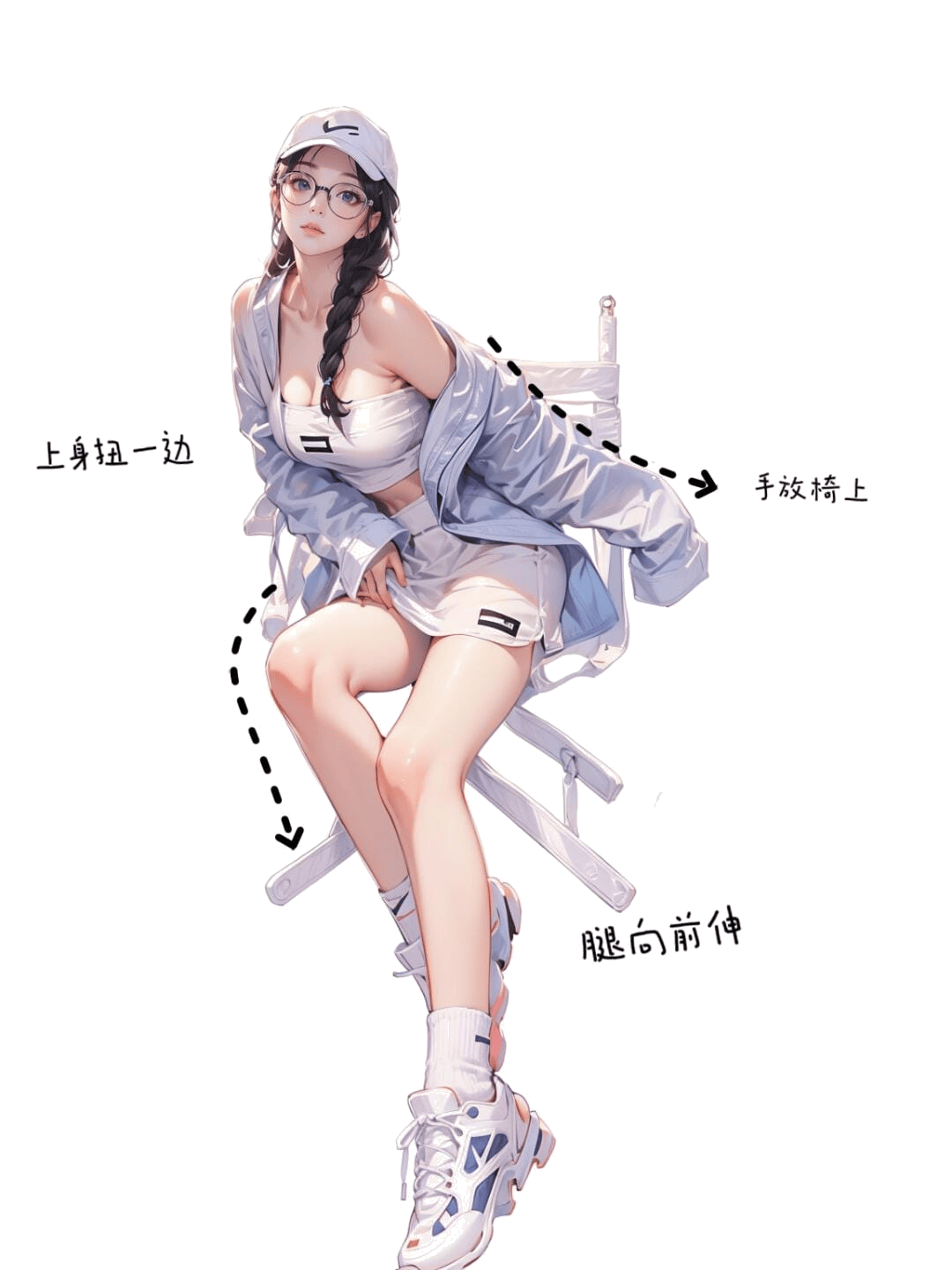 扭身上身放椅