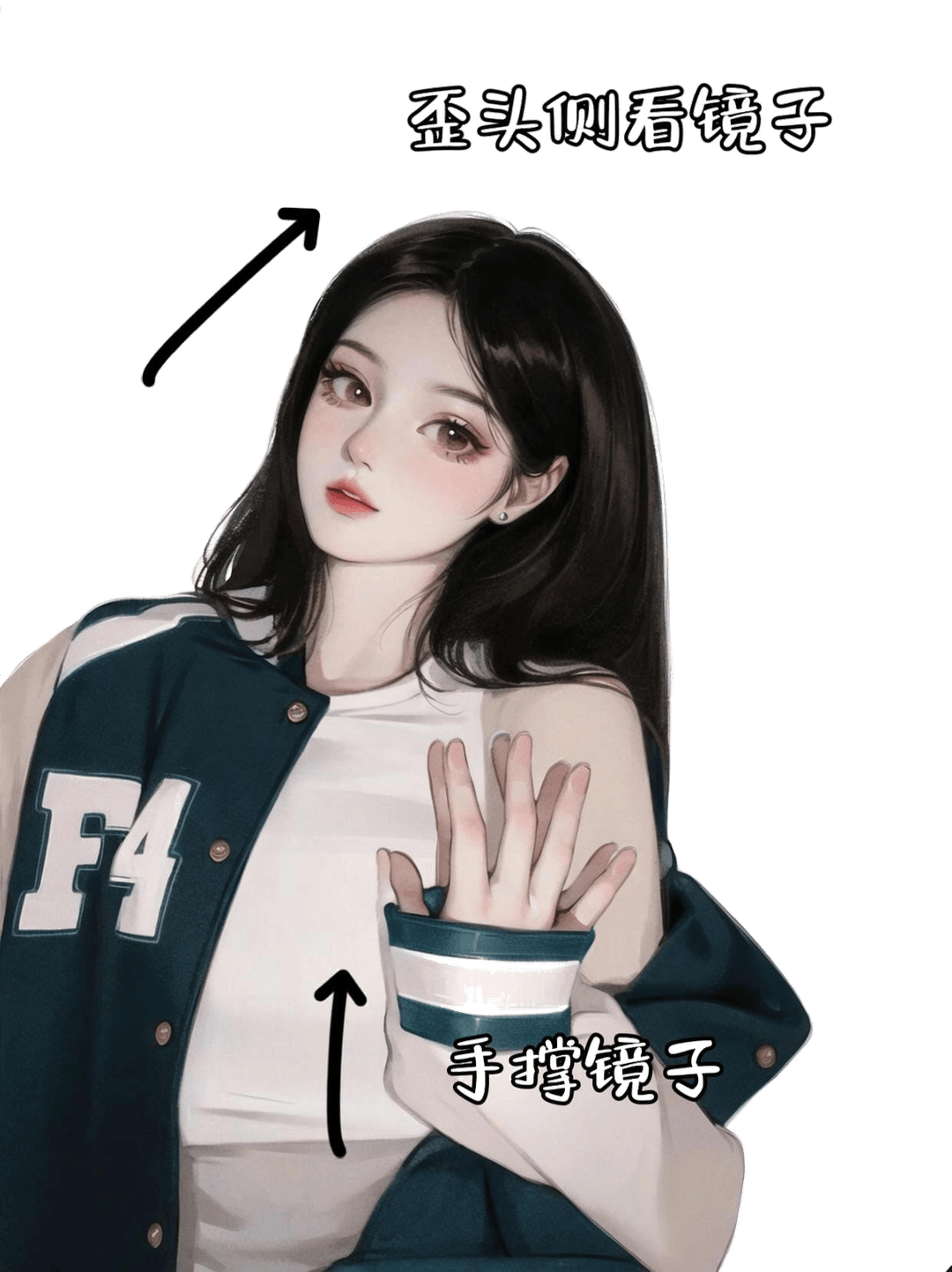 歪头侧视镜面