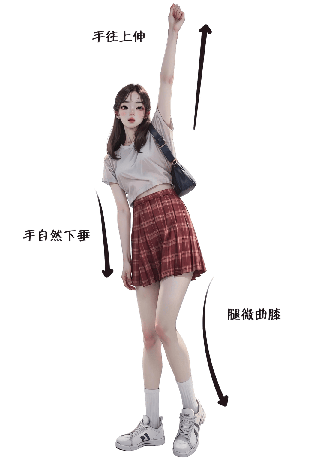 活力伸展站姿
