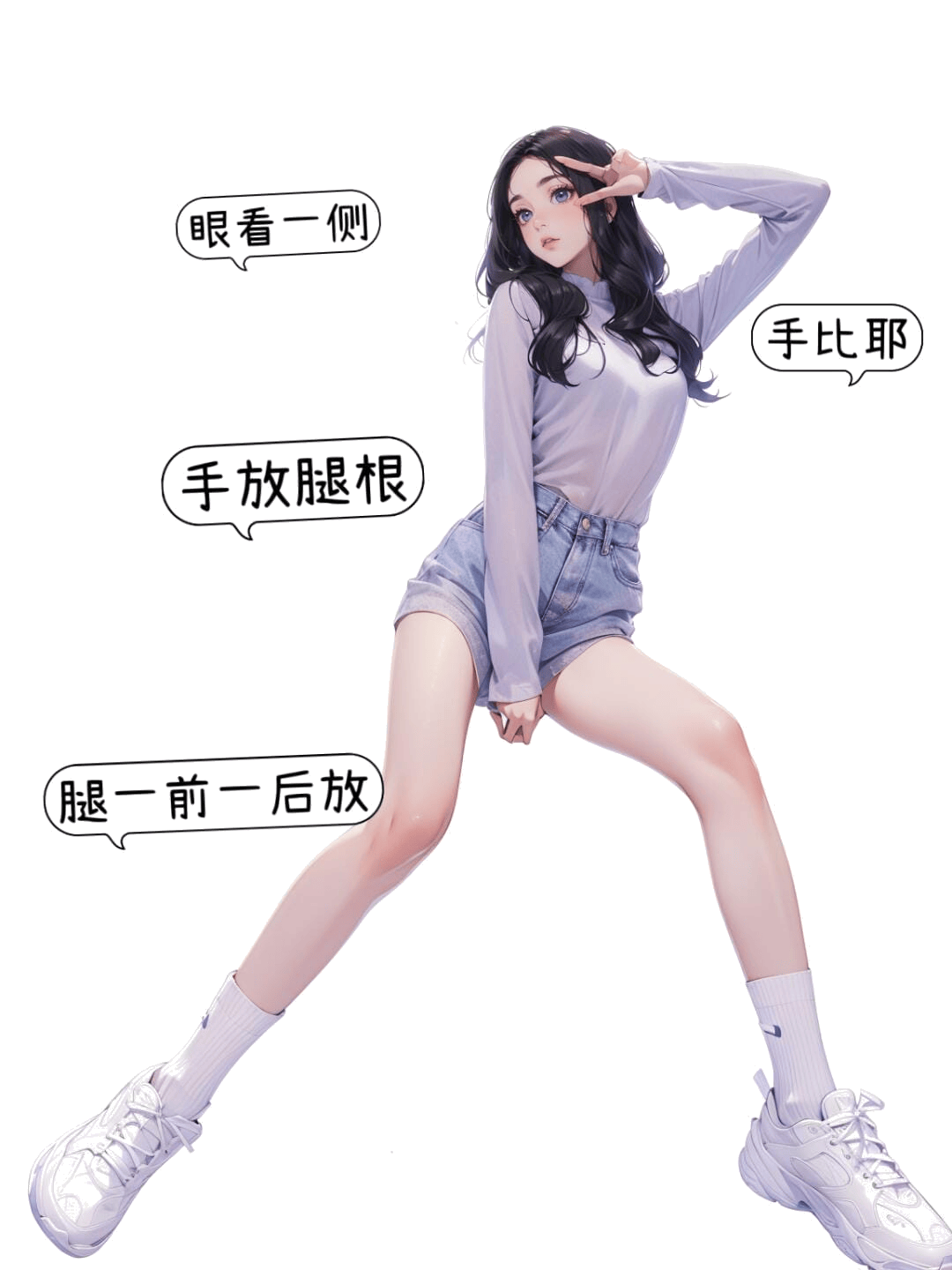 活力剪刀手Pose