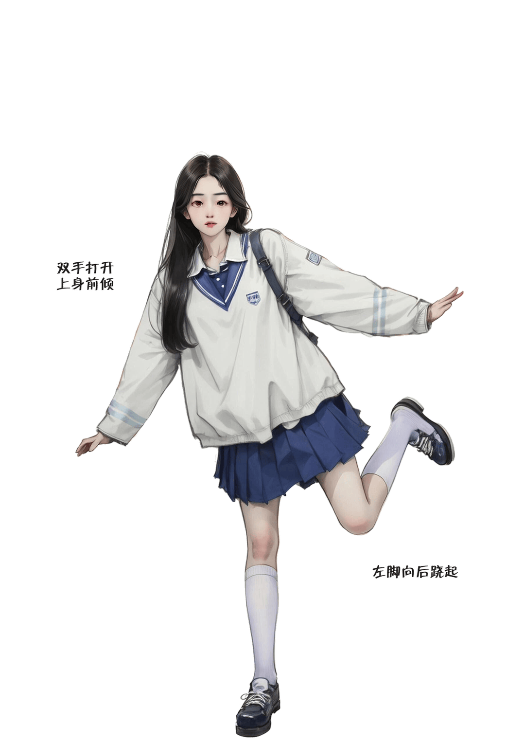 活力奔跑姿态