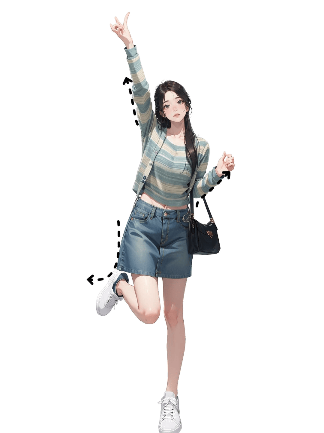 活力跳跃比耶