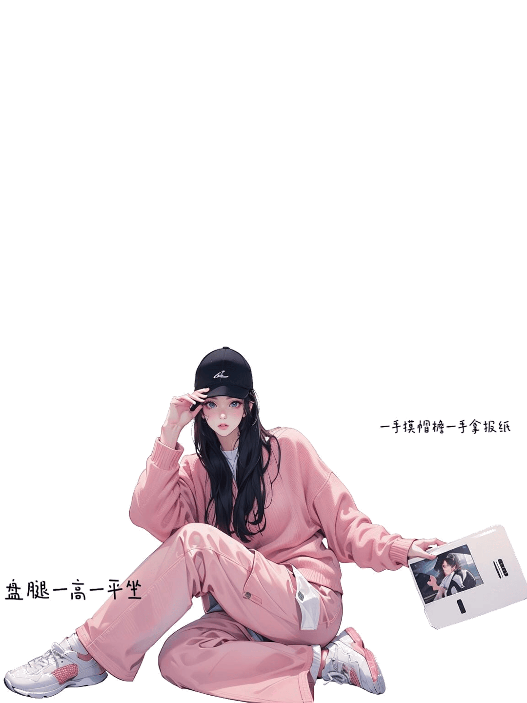 盘腿休闲坐姿