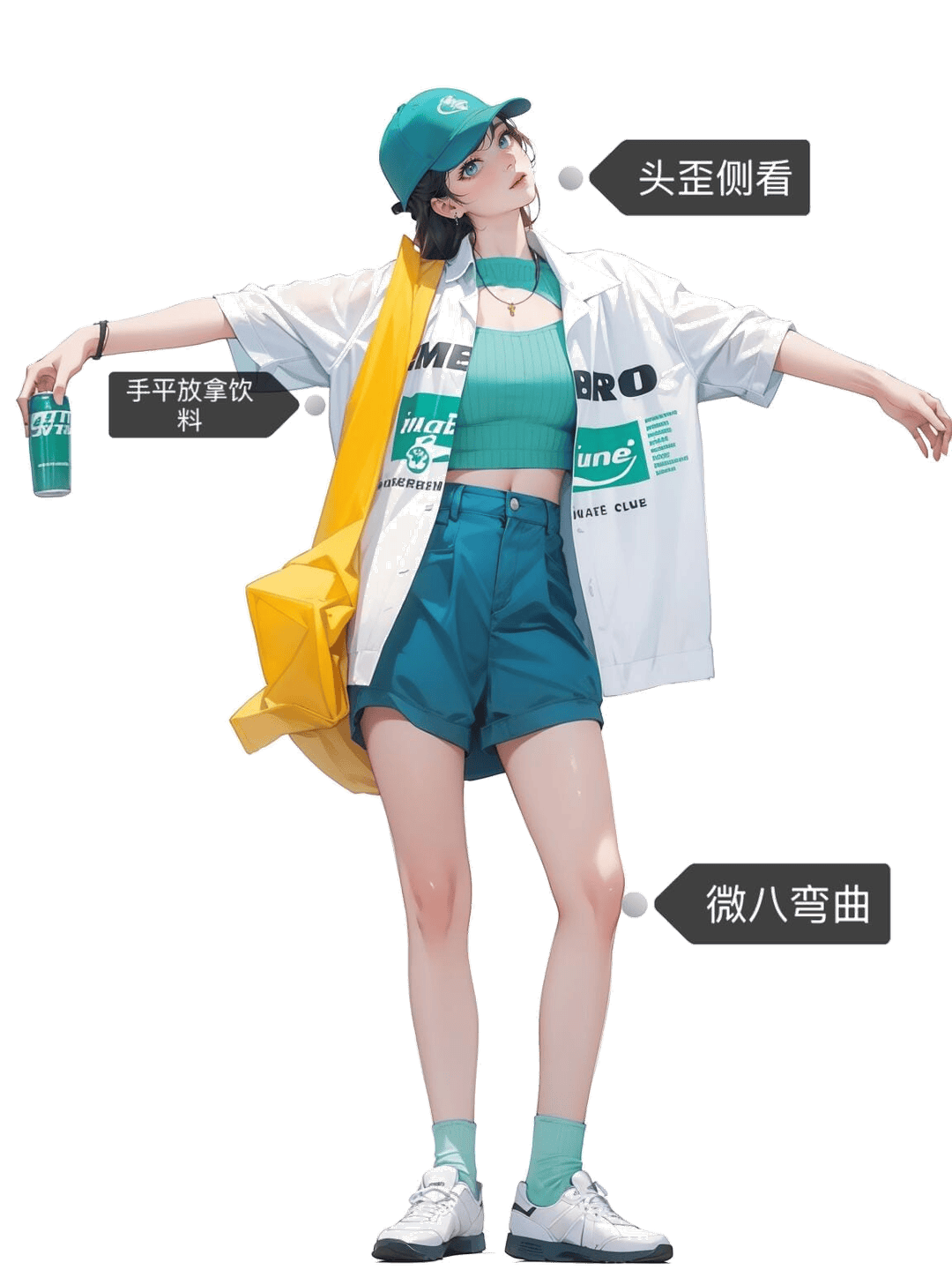 站立微八拿饮料