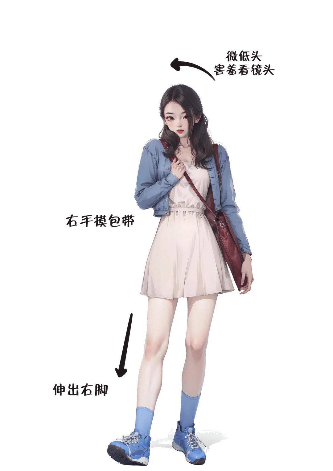 羞涩伸脚立
