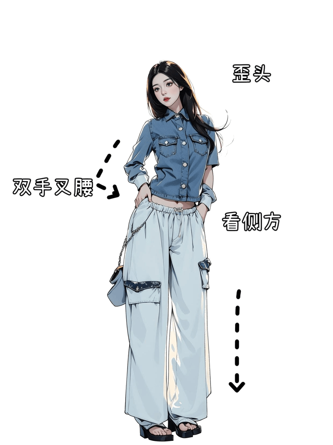 街头时尚站姿