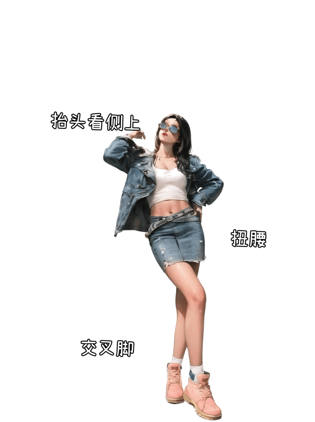 街头时尚站姿