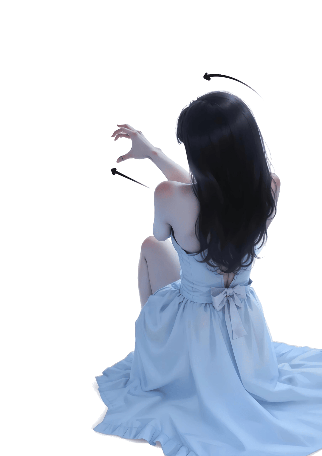 跪姿抬手动作