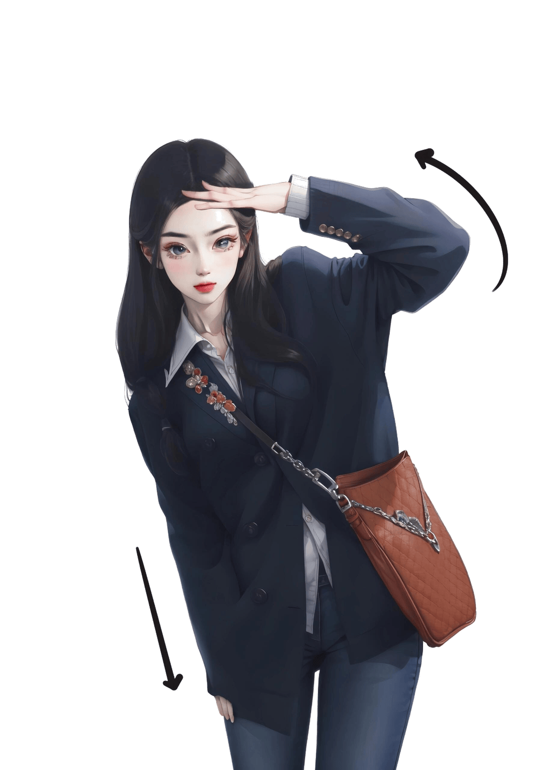 远眺眺望姿态