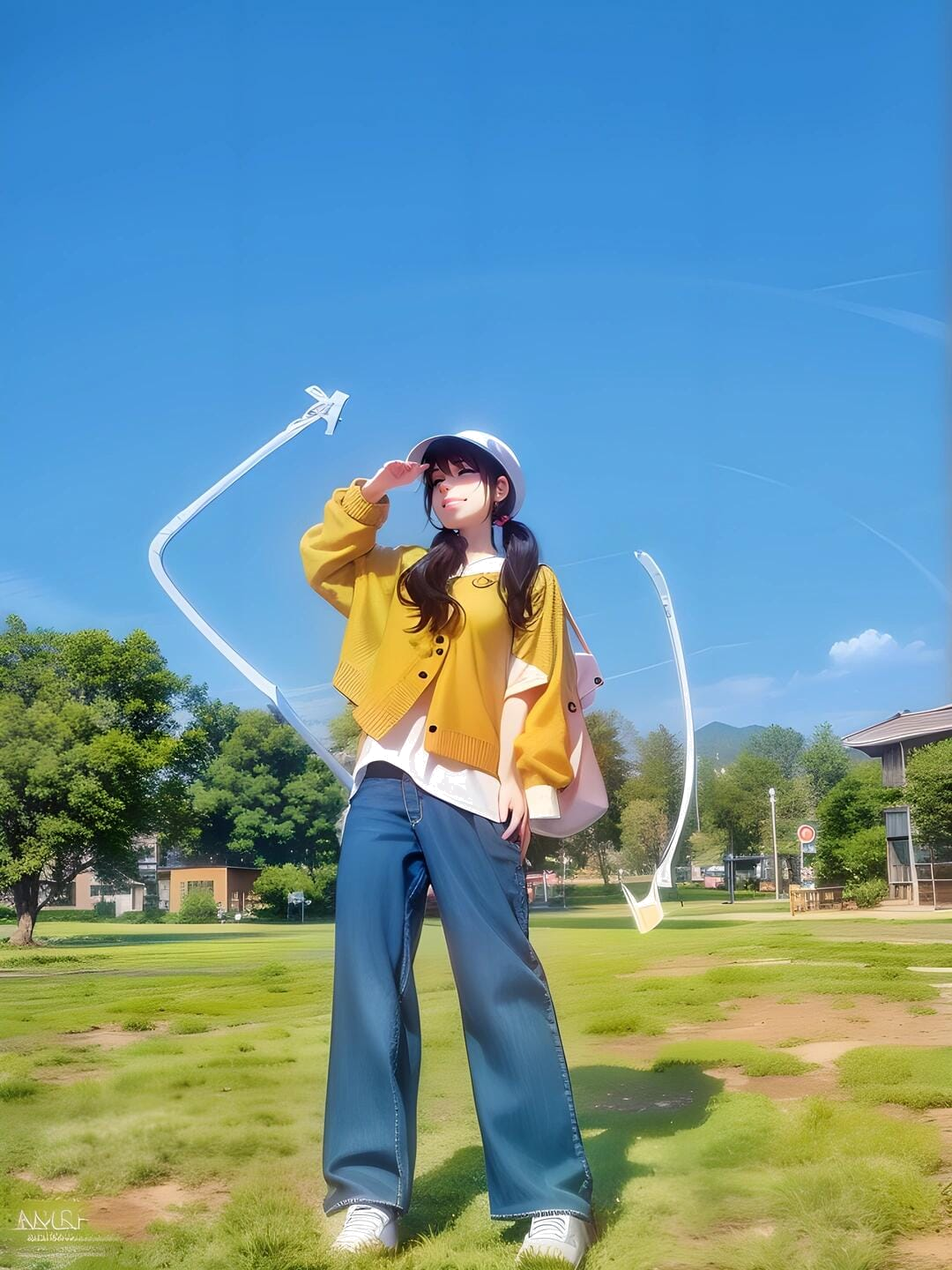 遮阳眺望远眺
