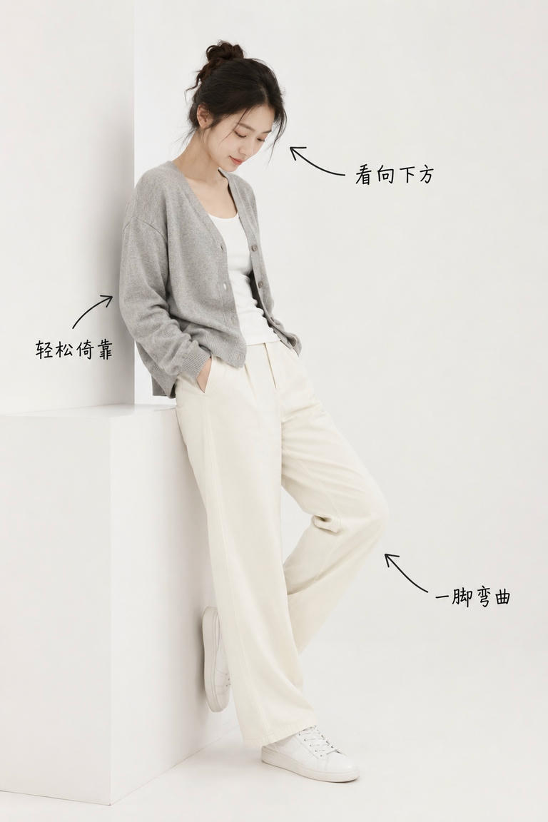 休闲倚靠站姿