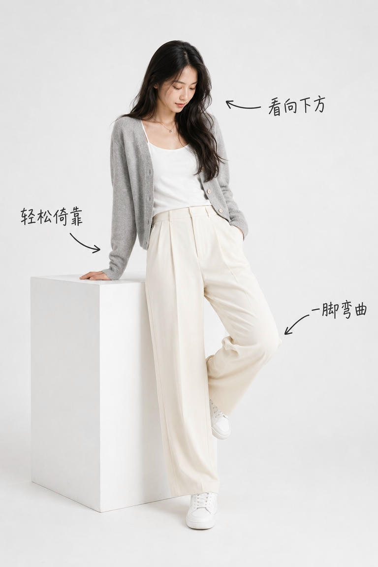 休闲倚靠站姿