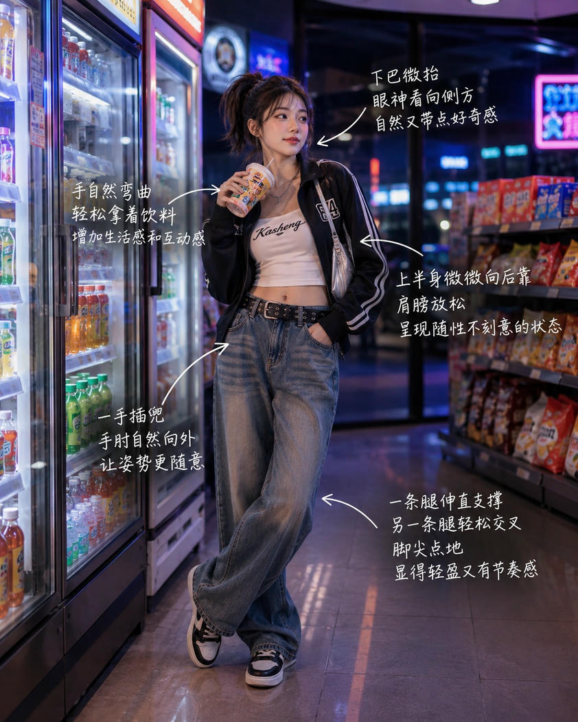 便利店随性倚靠