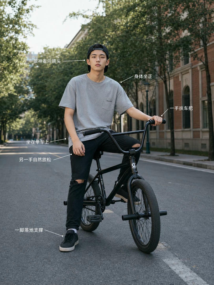 单车骑行坐姿