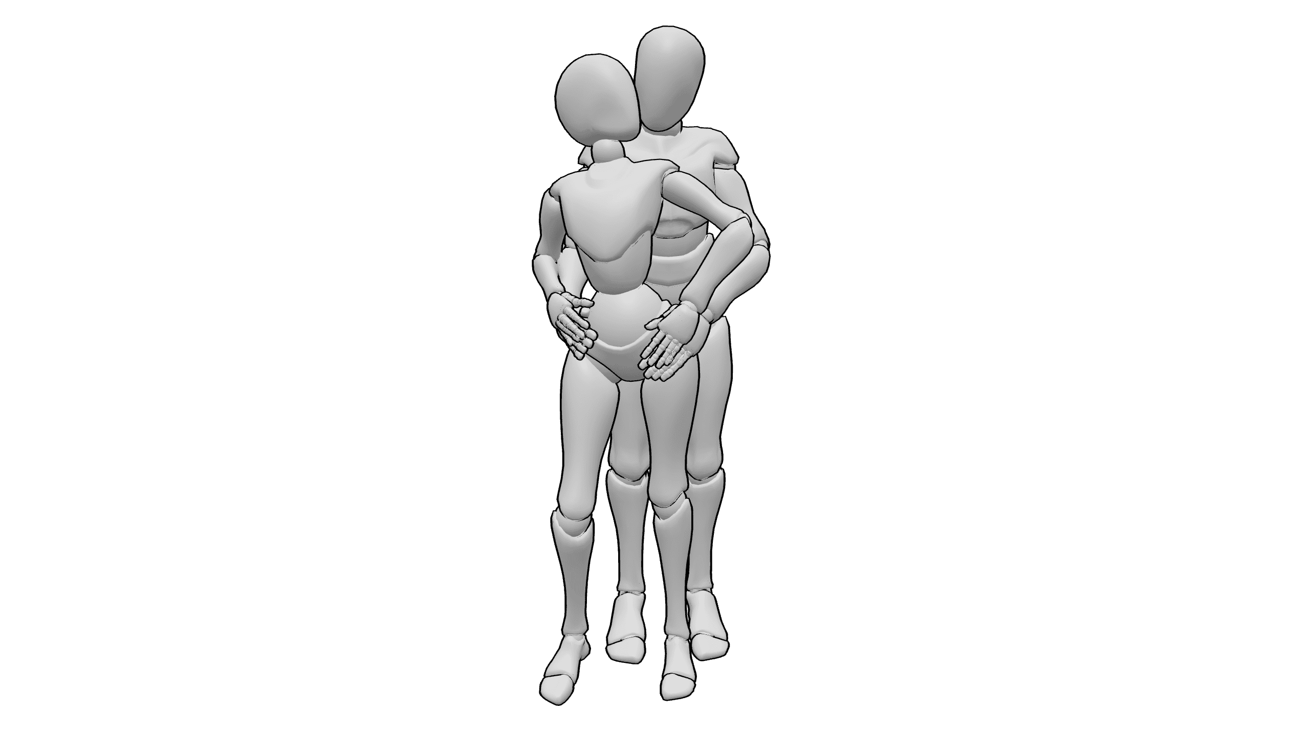 背后拥抱