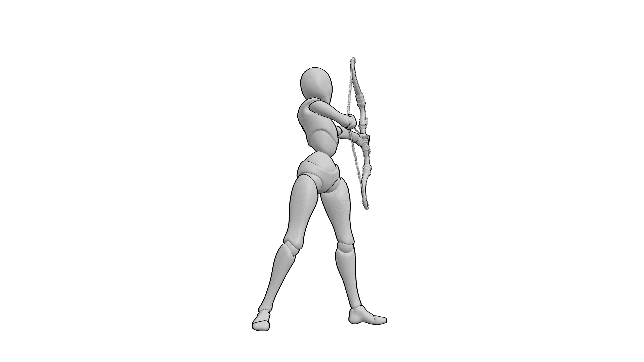 拉弓射箭