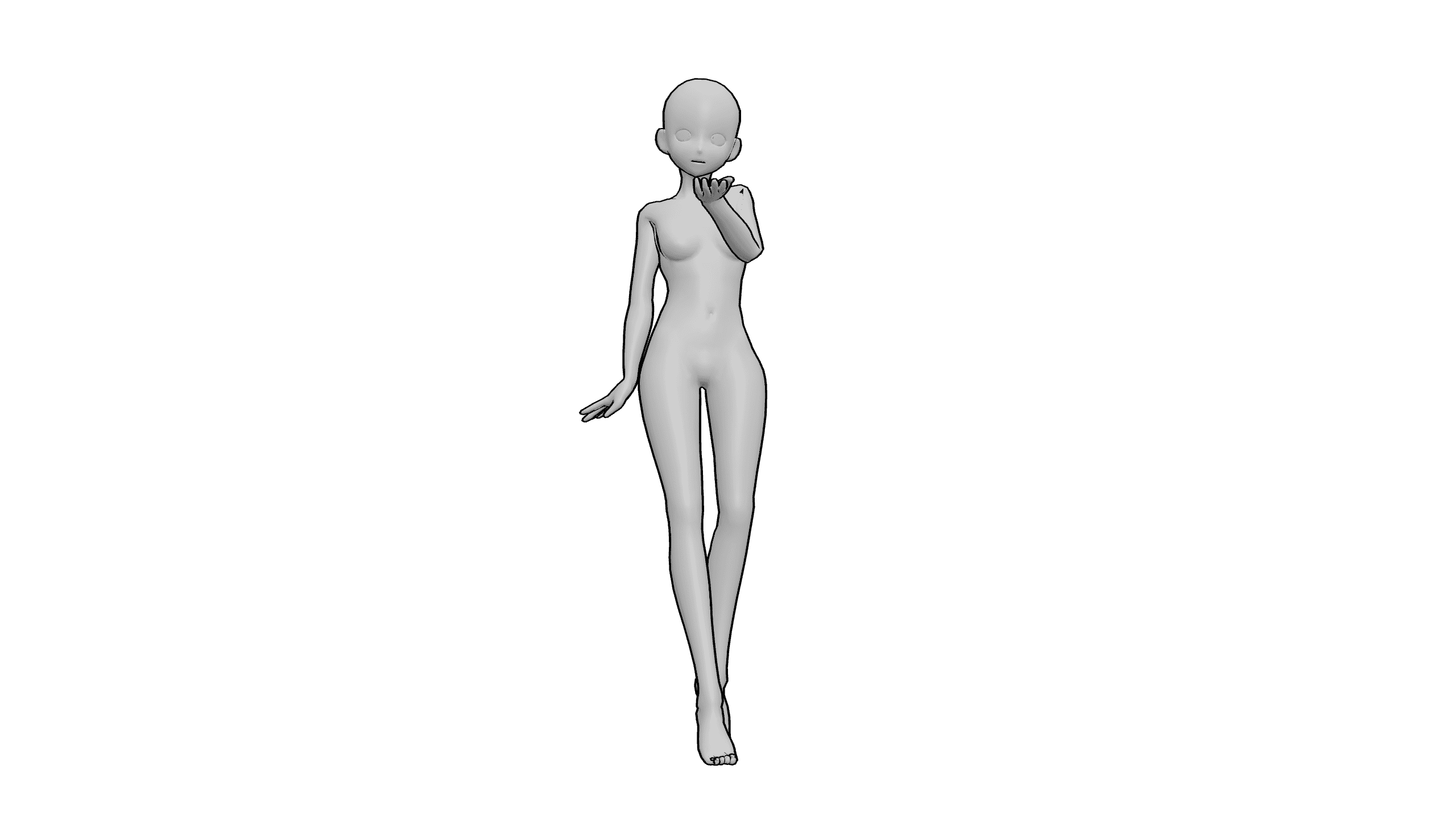 飞吻姿态