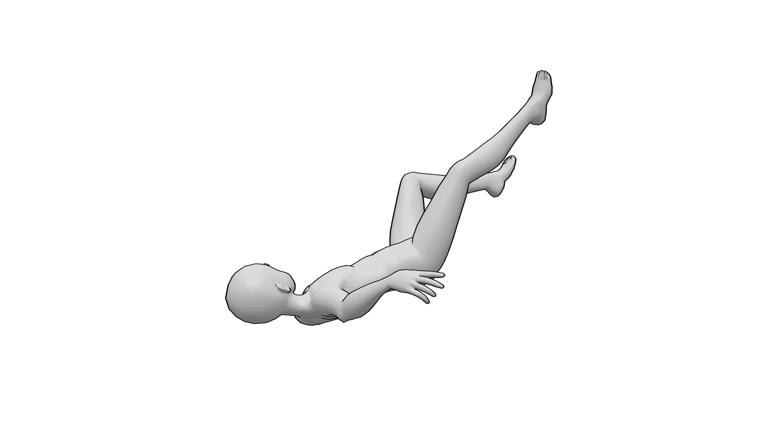 仰卧抬腿