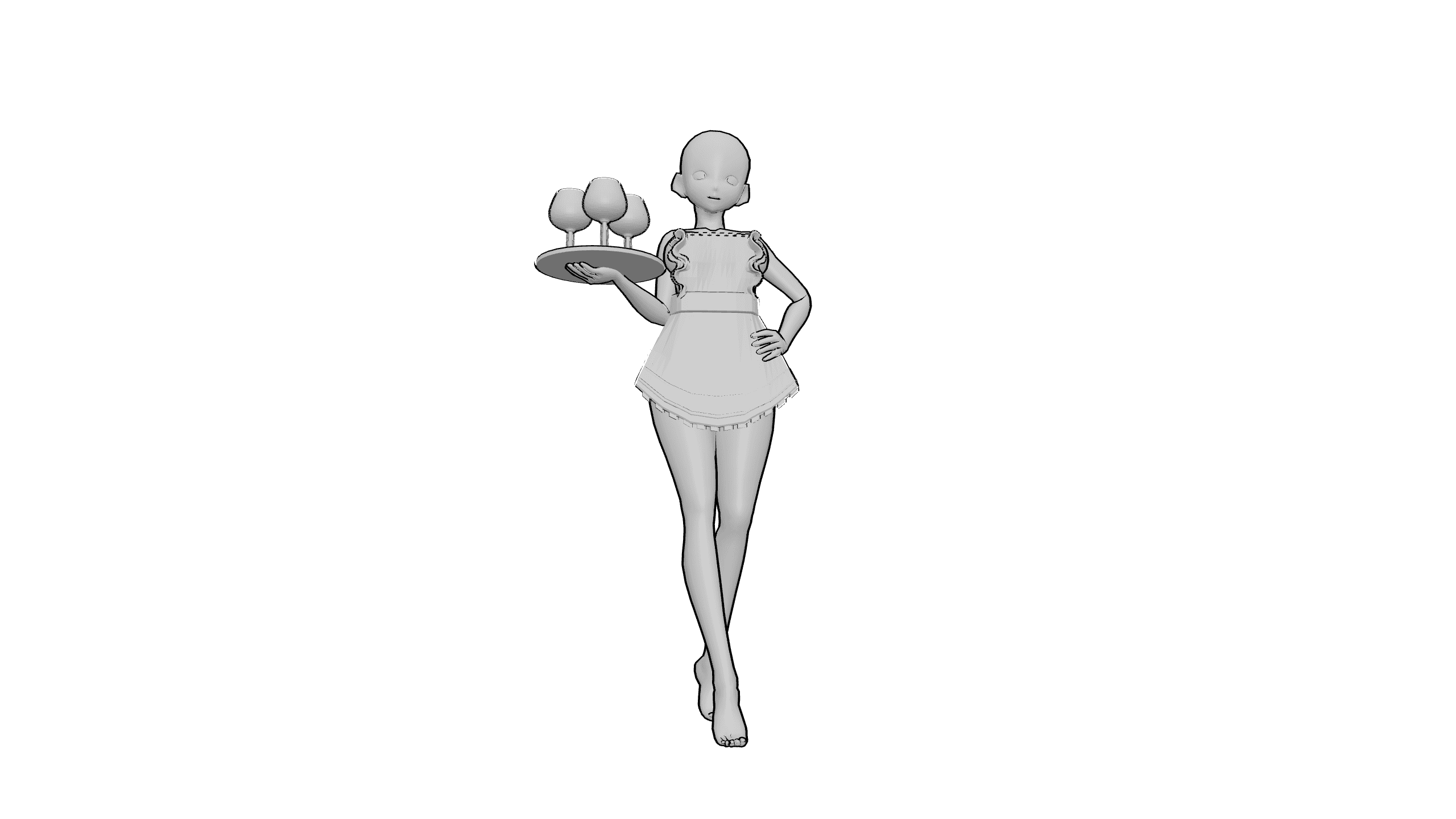 端盘站立