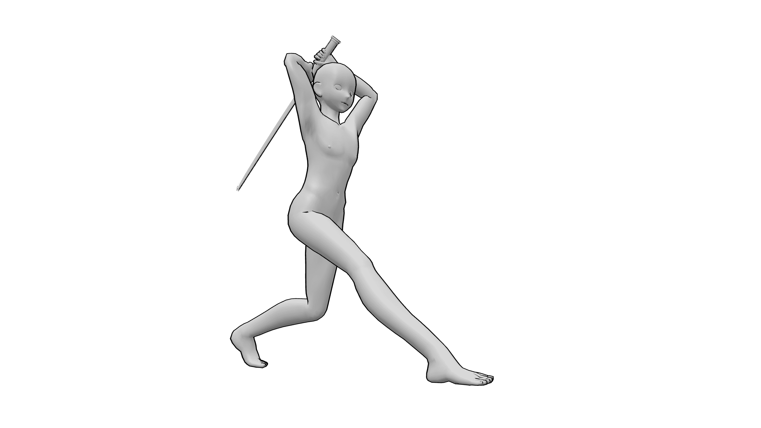 武士举剑