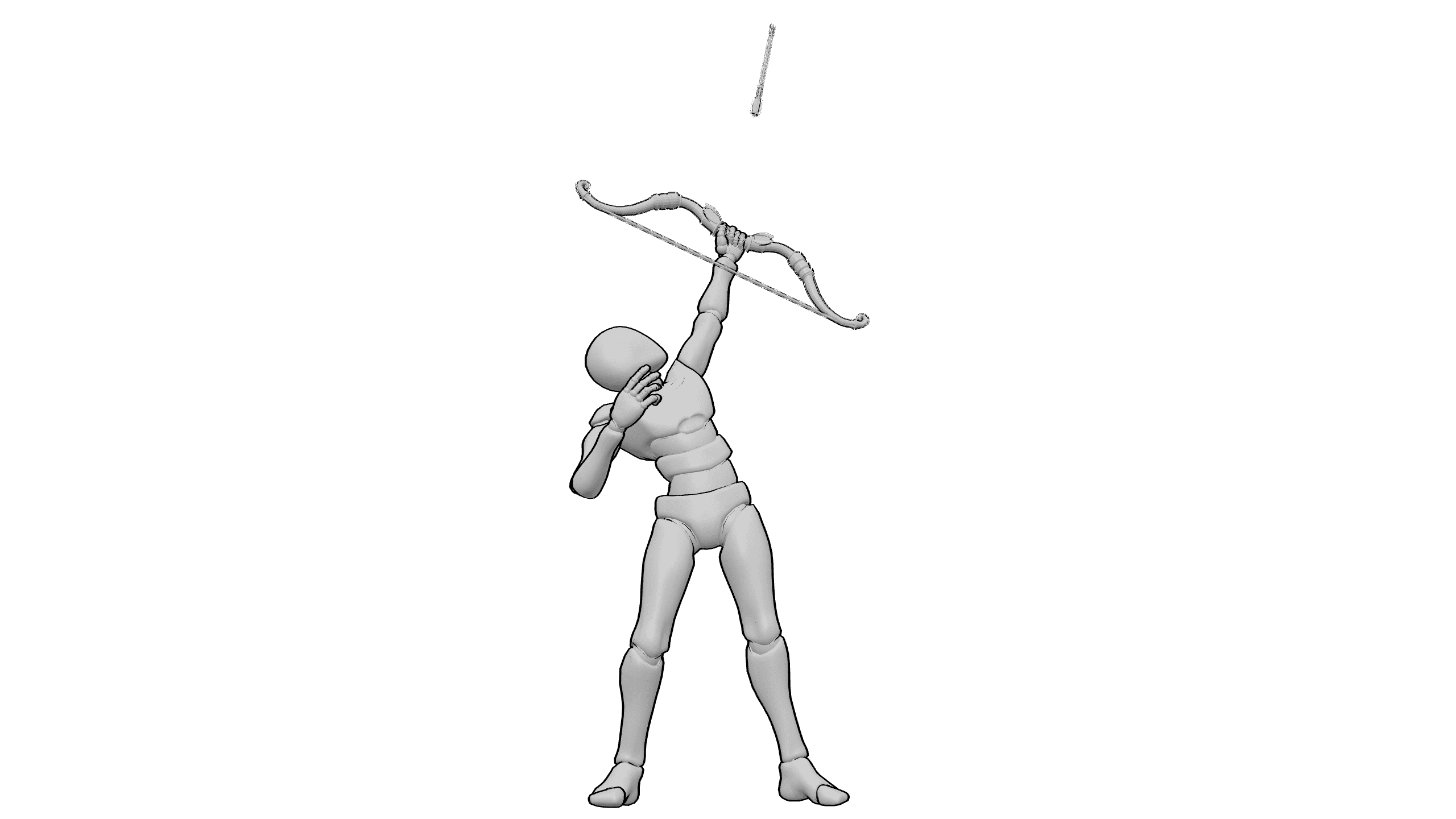 仰射姿态