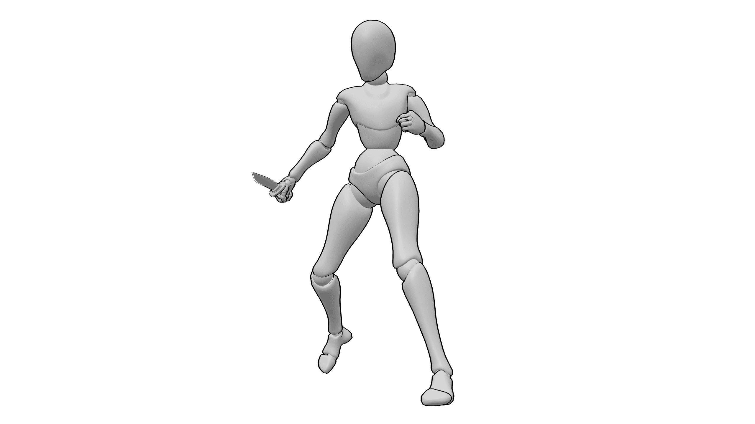 持刀戒备 stance