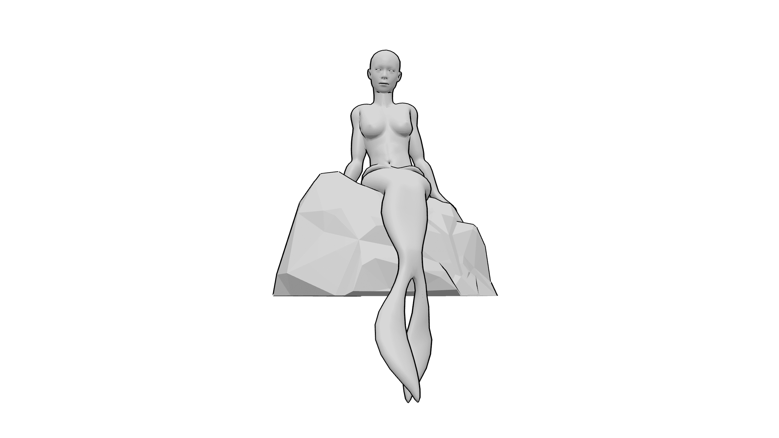 美人鱼坐姿