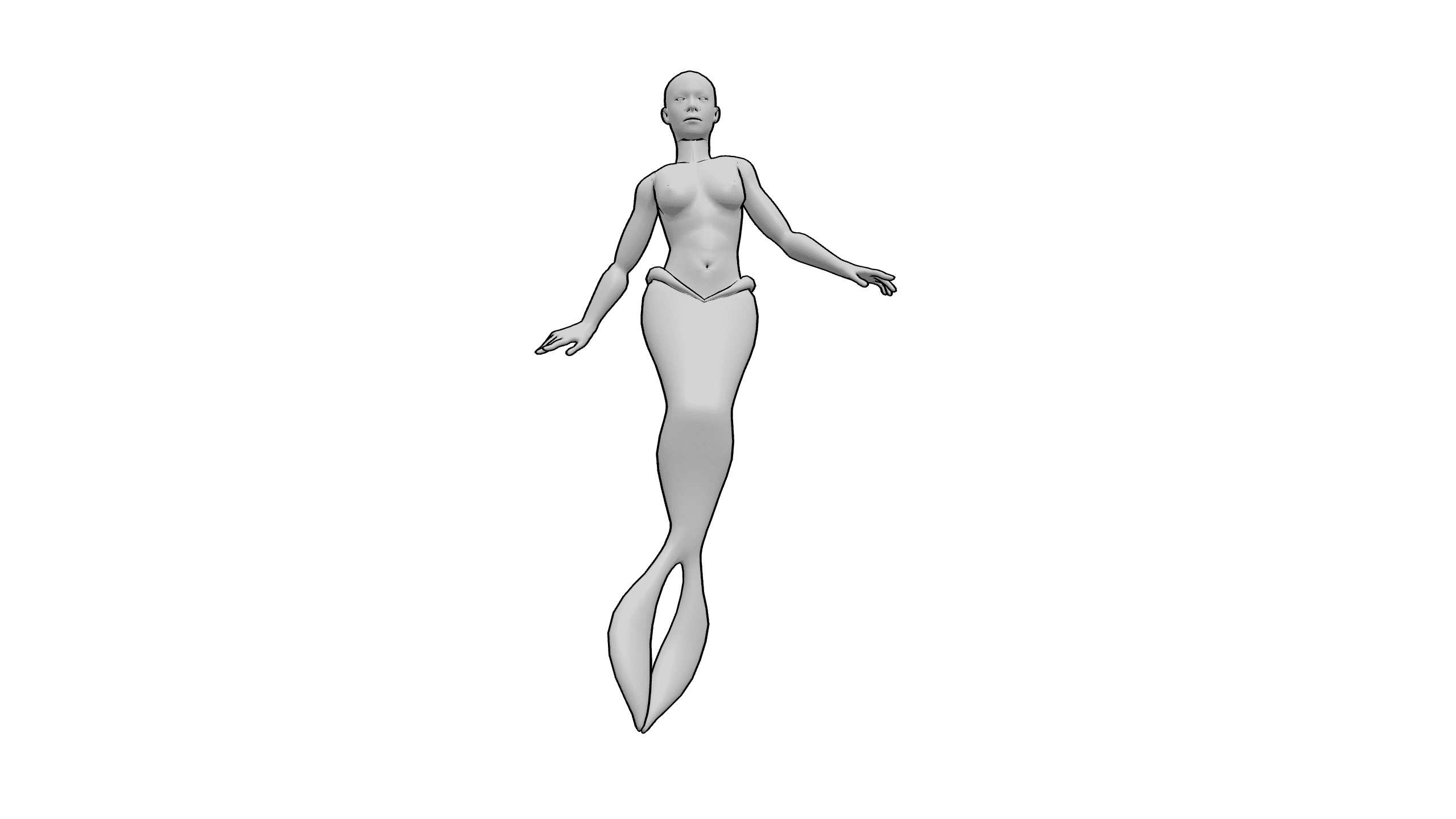 美人鱼悬浮姿态