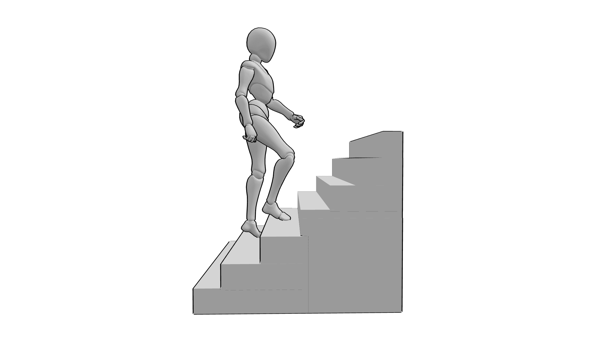 上楼梯动作