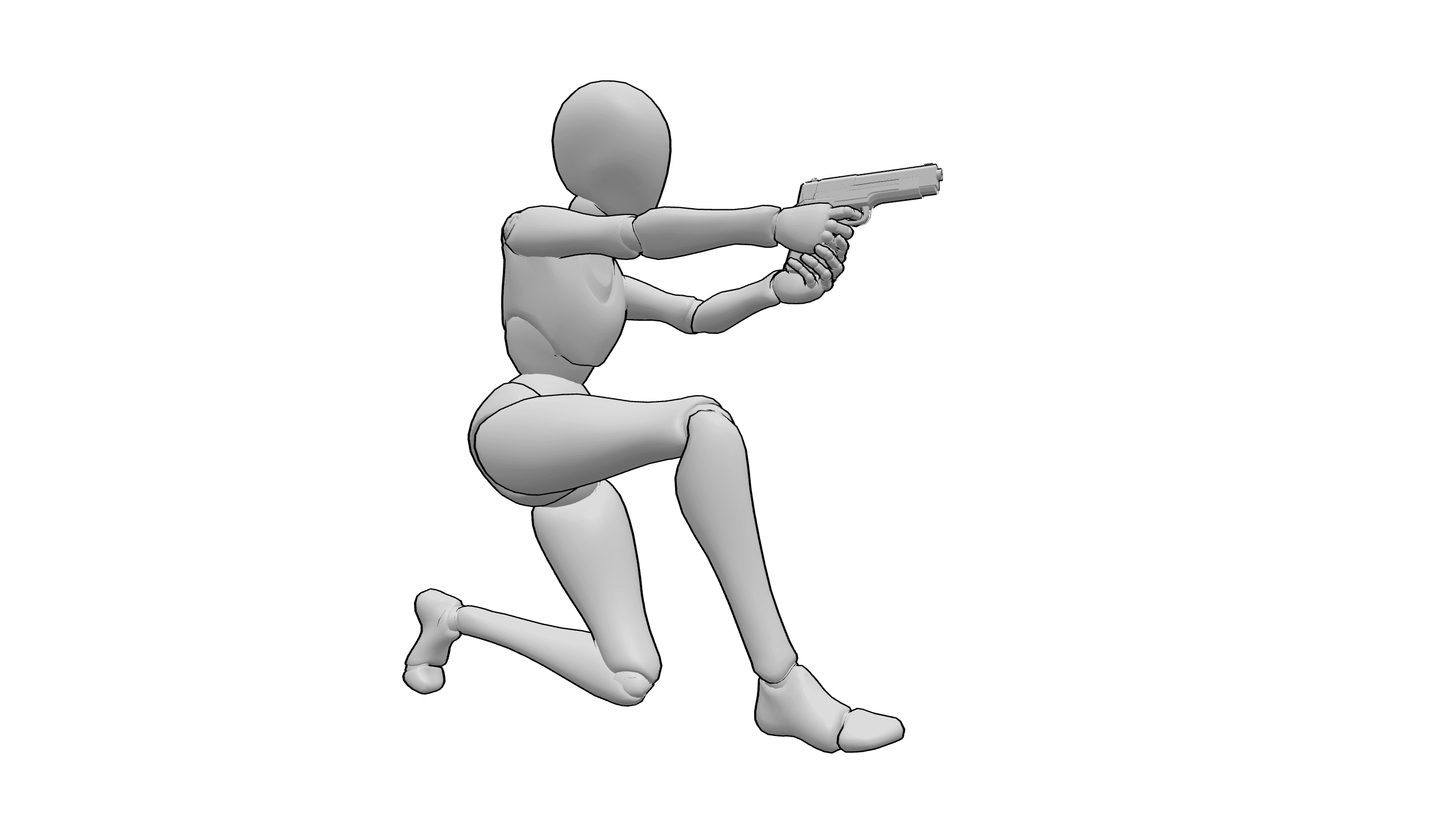 跪姿射击