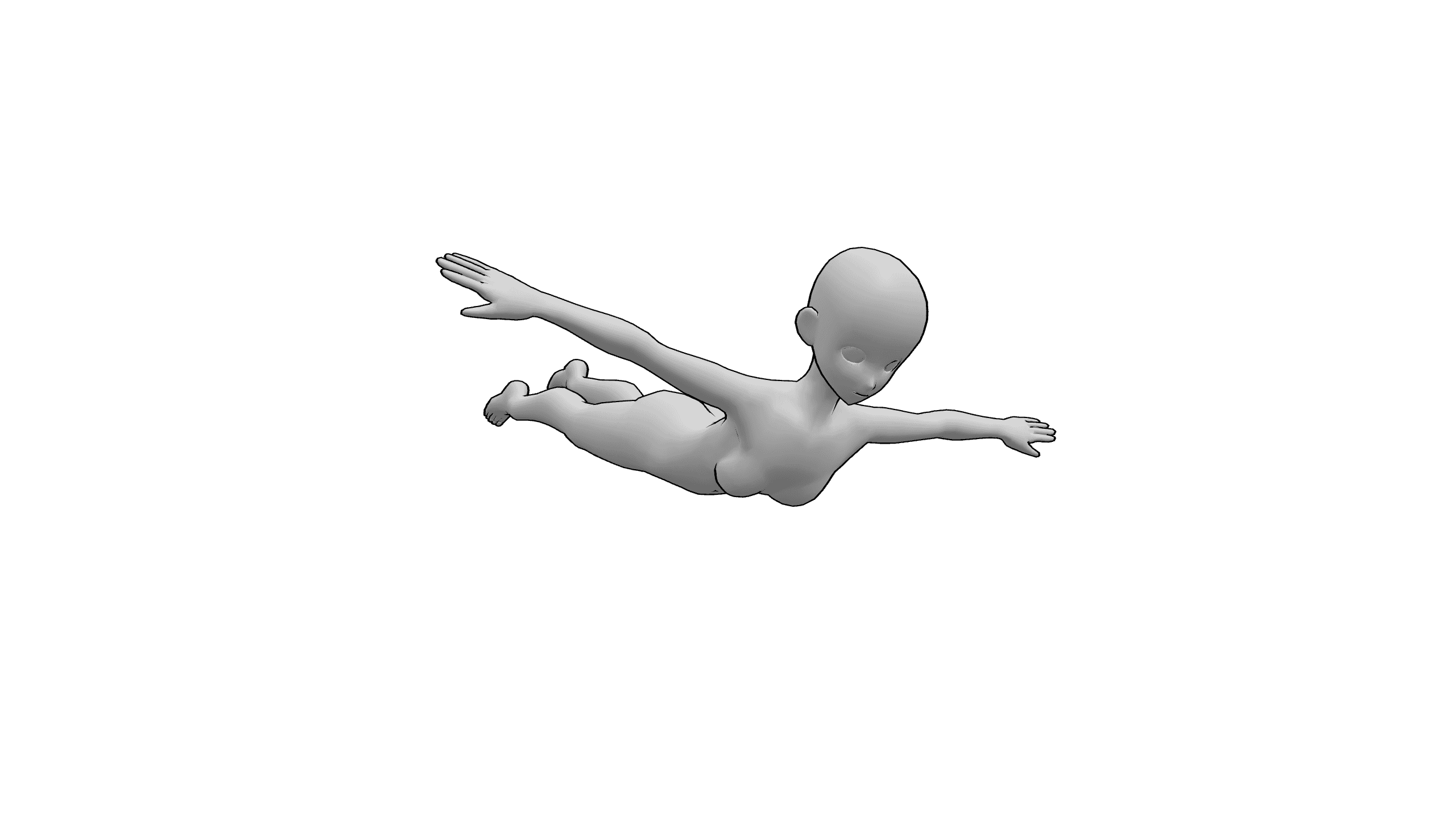 空中飞翔姿态