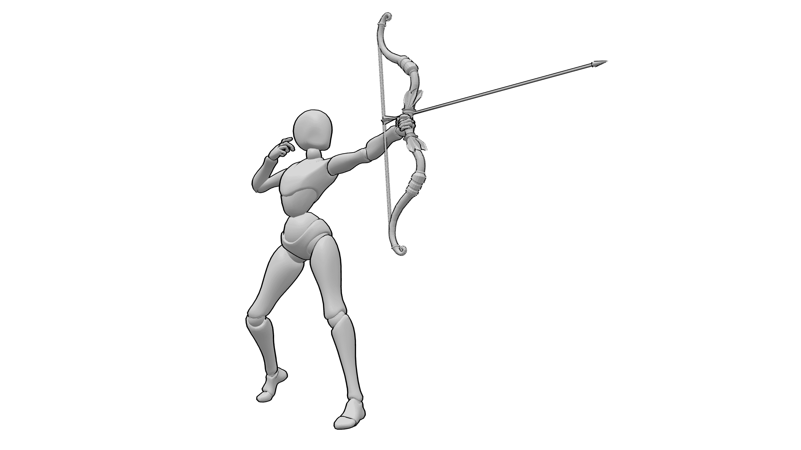 拉弓射箭