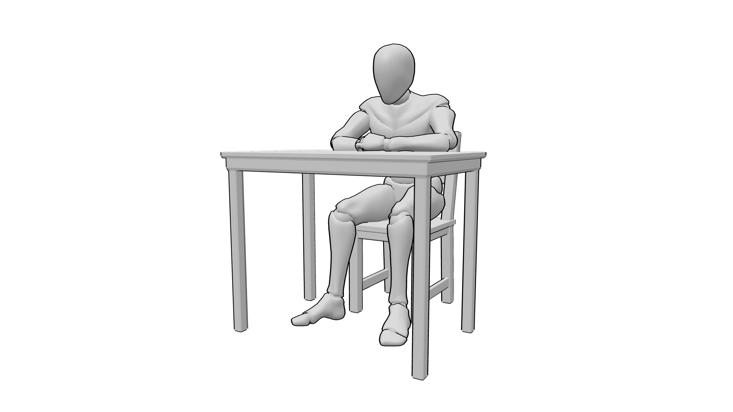 伏桌休息
