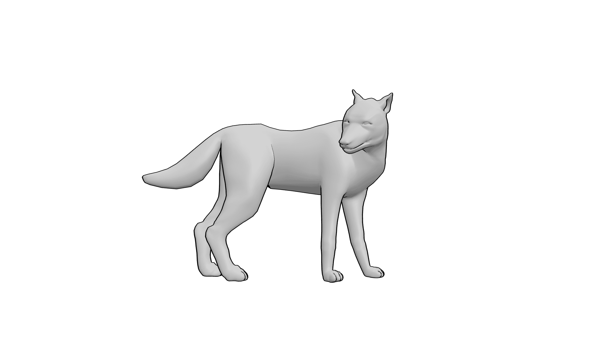 犬类侧立姿态